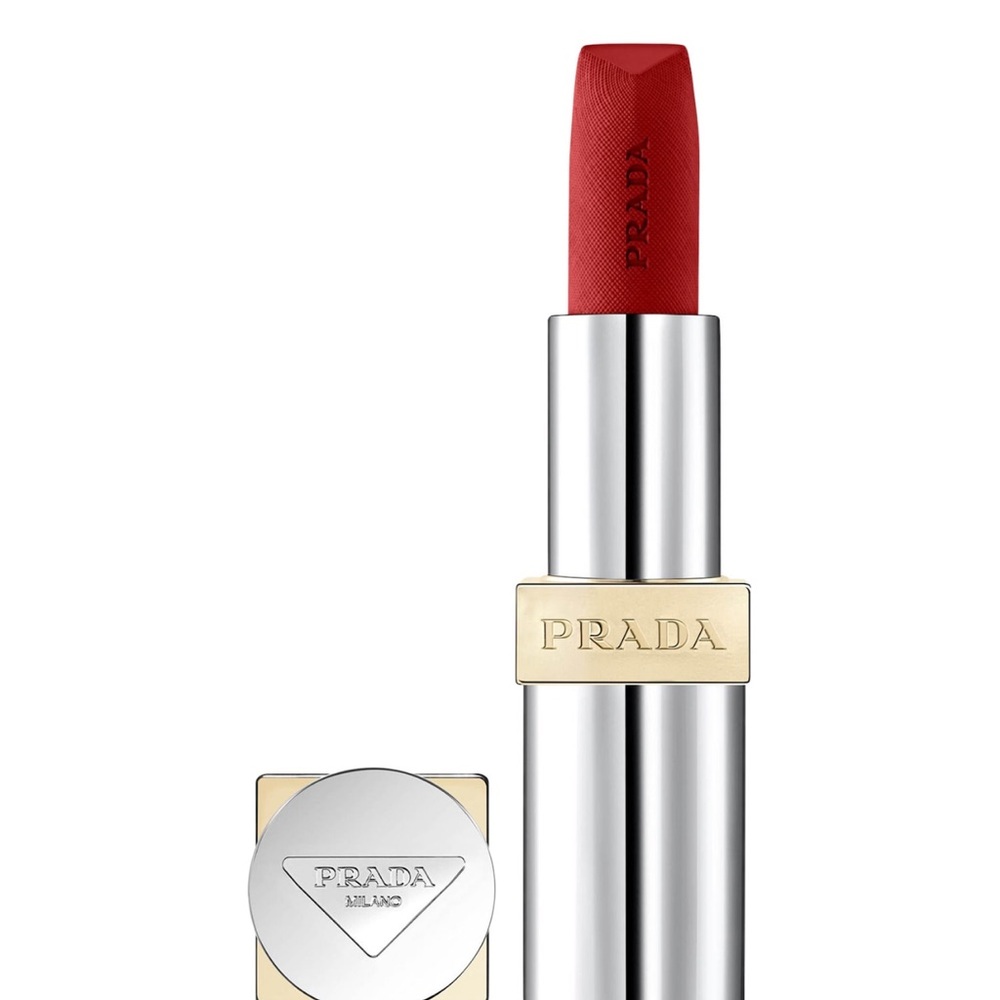 NEW in Box Prada FUOCO Red Lipstick R28 Iconic Red Monochrome Hyper Matte